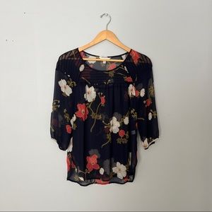 Lauren Comrad Flower Blouse - Women Small